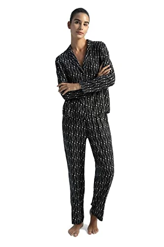 Women's Y7099AZ Pyjama Bottoms, Black, M