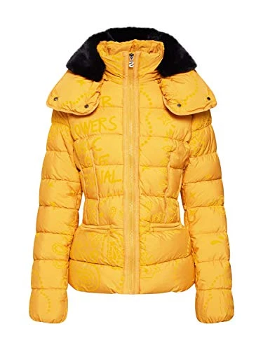 Women's Yellow Padded Sunna Puffa Jacket 38