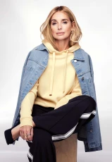 Womens Yellow Plain Sweatshirt Hoodie Womens Yellow Plain Sweatshirt Hoodie