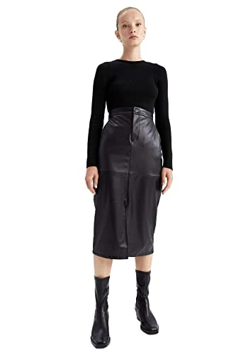 Women's Z1295AZ Skirt, BLACK, L
