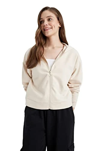 Women's Z7069AZ Cardigan Sweater, LT.Beige, L
