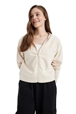 Women's Z7069AZ Cardigan Sweater, LT.Beige, L