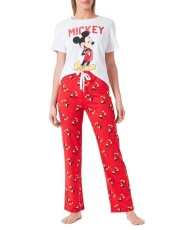 Women's Z9696AZ Pyjama Set, RED, S