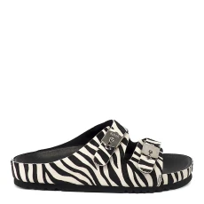 Womens Zebra Kim Flat Sandals ulti