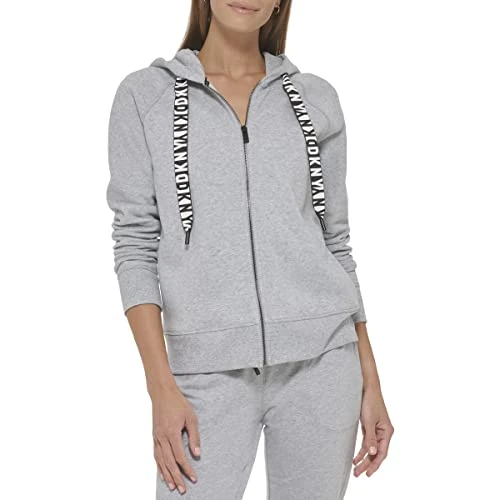 Women's Zip Up Sweatshirt Cardigan Sweater, Pearl Grey Heather, XL