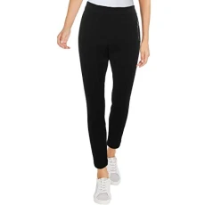 Women's Zipper Detail Seamed Compression Legging Pants, Anne Black, 0 Women's Zipper Detail Seamed Compression Legging Pants, Anne Black, 0