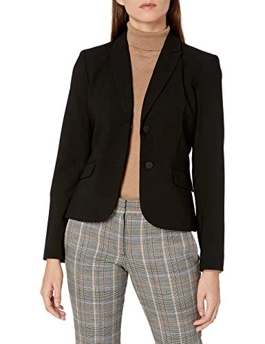 womens1 Button Jacket Blazers or Sports Jacket - Black - 12