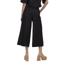 Womens/Ladies Kiki Culotte Trousers (M) (Black) Womens/Ladies Kiki Culotte Trousers (M) (Black)