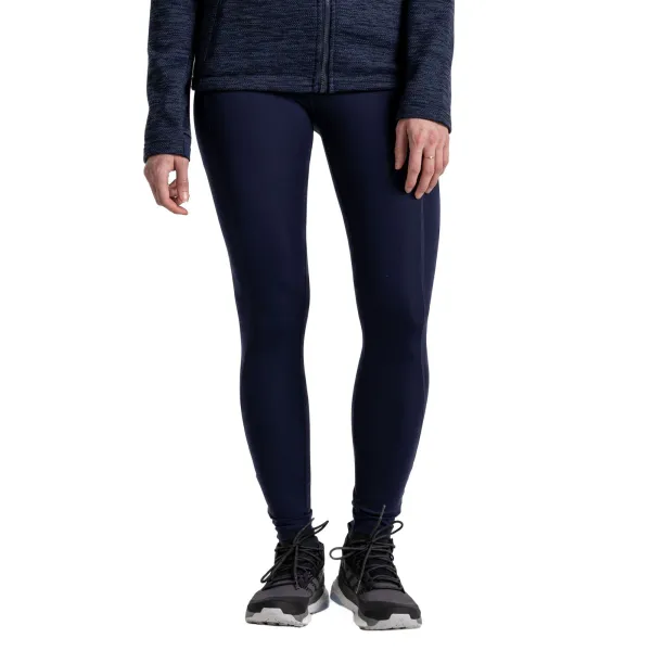 Womens/Ladies Kiwi Pro Plain Leggings Blue Navy
