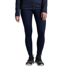 Womens/Ladies Kiwi Pro Plain Leggings Blue Navy