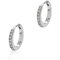 Wonder Silver Huggie Earrings - Silver