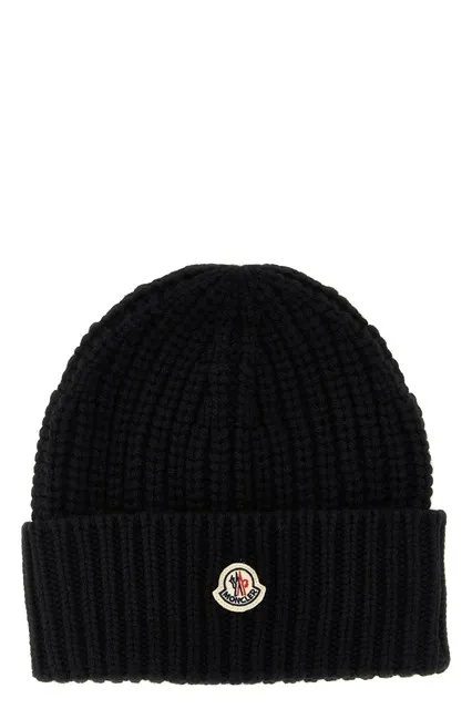 Wool and cashmere beanie - Black