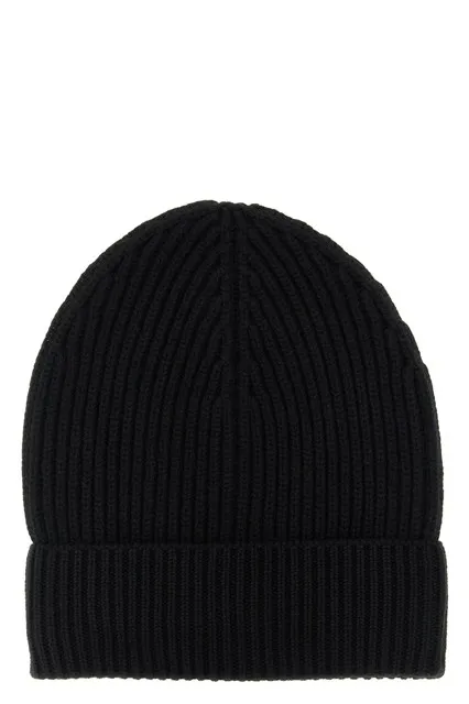 Wool and cashmere beanie - Black