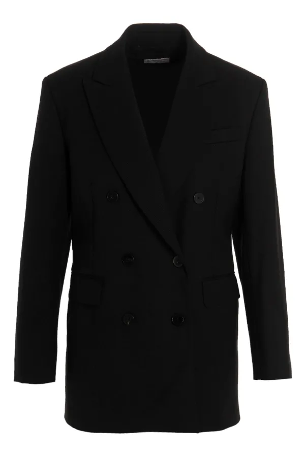 Wool Double Breast Blazer Jacket