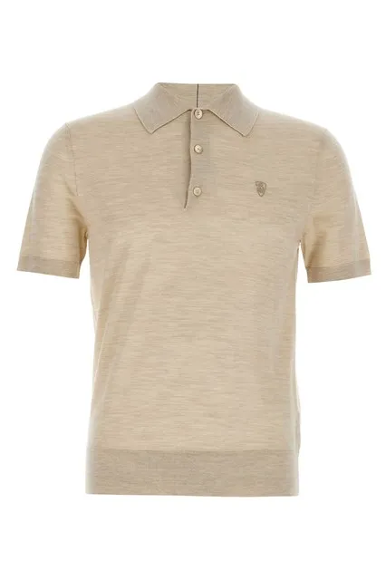 Wool polo shirt - Beige