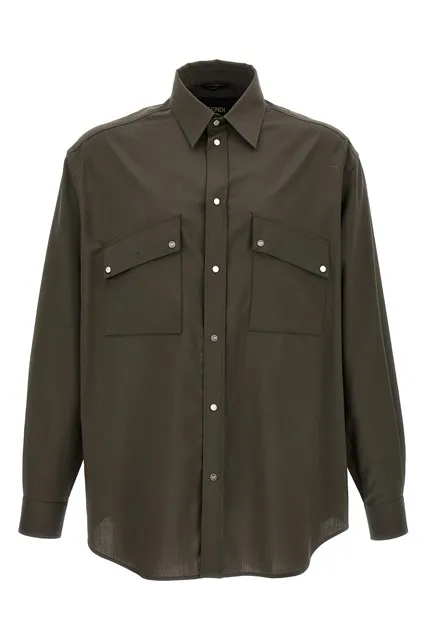Wool shirt - Green