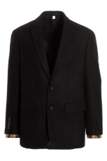 Wool tailored blazer jacket Black Size