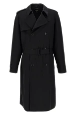 Wool trench coat Black Size