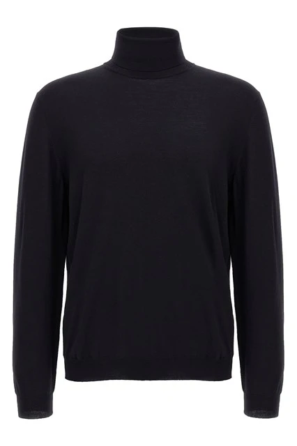 Wool turtleneck sweater Blue Size