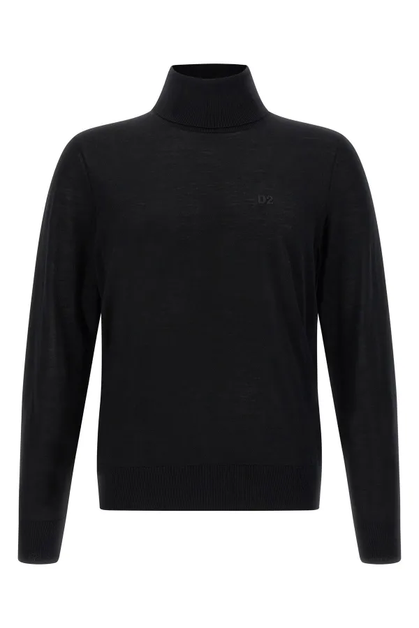 Wool Turtleneck Sweater - M