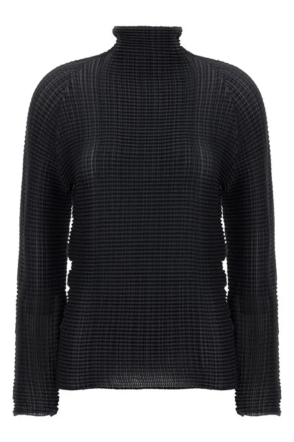 Wooly Pleats blouse - Black