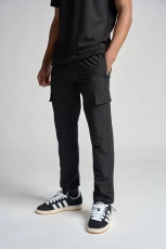 Woven Cargo Trouser - Black