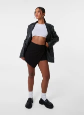 Wrap Over Skort BLACK