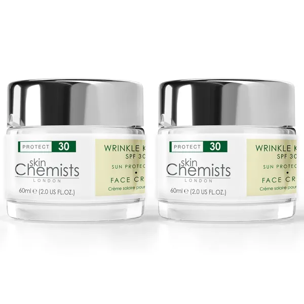 Wrinkle Killer Sun Protection Day Moisturiser SPF 60ml x Duo Pack - White