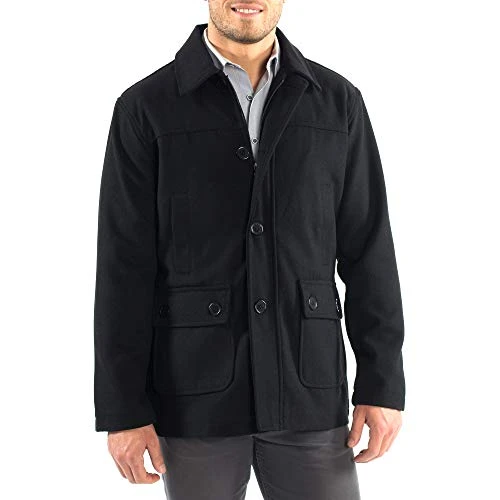 Wyatt Mens Classic Barn Coat Black Small