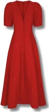 Womens Baggy Casual Plain Oversized Maxi Dress Red Plus Size (UK 16/18) Womens Baggy Casual Plain Oversized Maxi Dress Red Plus Size (UK 16/18)