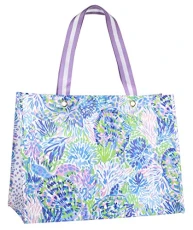 XL Market Shopper Bag, Oversize Reusable Grocery Tote with Comfortable Shoulder Straps, Aqua La Vista XL Market Shopper Bag, Oversize Reusable Grocery Tote with Comfortable Shoulder Straps, Aqua La Vista