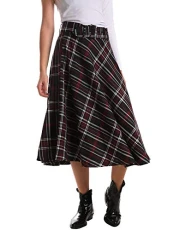 – XUXI PL900837 – Printed Skirt – Midi – for Women - - S