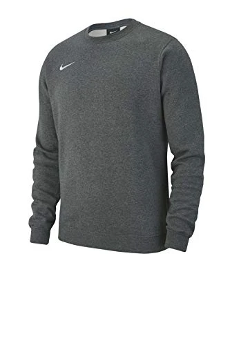 Y Crw Flc Tm Club19 Sweatshirt - Charcoal Heathr/(White), X-Small