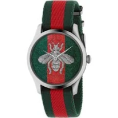  YA1264148 G-Timeless Bee Fabric Strap Men's Watch