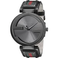  YA133206 Interlocking 42mm Red and Green Pattern Strap Unisex Watch