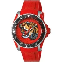  YA136315 Dive Red Tiger Head Dial Men's Watch