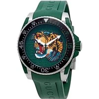  YA136316 Dive Green Tiger Head Dial Men's Watch