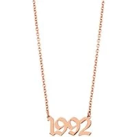 Year Necklace - Rose Gold