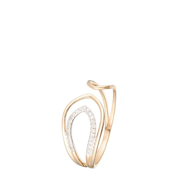 Yellow Gold "Entwined" Diamond Ring