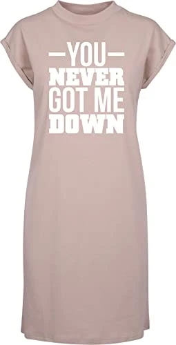 You Never got me Down t-Shirt Dress Women's Adults Nightie Nightdress