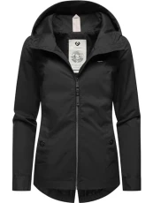 YOUMODO Lightweight Women's Transition Jacket, Short Outdoor Jacket, Waterproof Parka with Hood, Monade Transition XS - 6XL, Black24, M