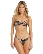 Young Women Hooked On Tropics Bikini Bottoms, Black, XS EU