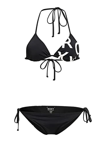 Young Women Sd Be Cl Tiki Tri Reg Bikini Set, Black, L EU