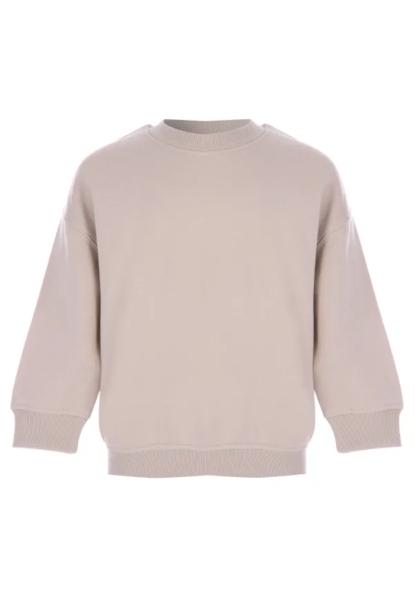 Younger Boys Stone Oversized Sweatshirt