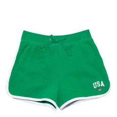 Younger Girls Green Magic Fleece Shorts Younger Girls Green Magic Fleece Shorts