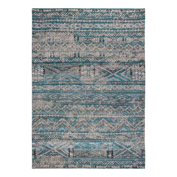 Zemmuri Blue Antiquarian x 200 cm Rug - Brown
