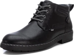 Zip Ankle Boots for Men, Colour: Black, Size: 41, Black/White, 10.5 UK