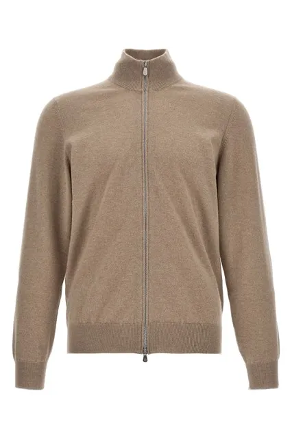 Zip cardigan - Beige