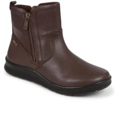 Zip-Up Ankle Boots - Brown Size 4 Zip-Up Ankle Boots - Brown Size 4