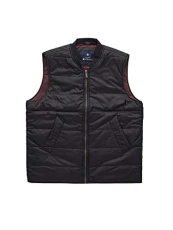 Zip Up Black Sleeveless Mens Quilted Gilet 0072557 290